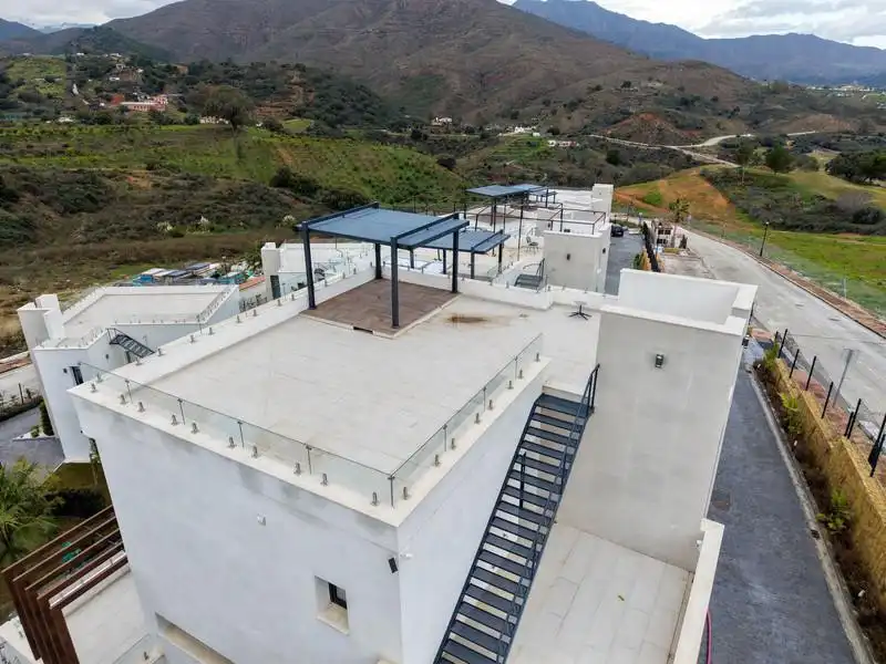 Terrassa de Casa o xalet de lloguer en Mijas amb Aire condicionat, Calefacció i Jardí privat