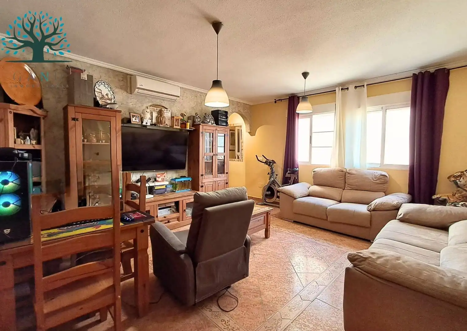 Sala de estar de Piso en venta en Mazarrón con Aire acondicionado, Terraza y Trastero