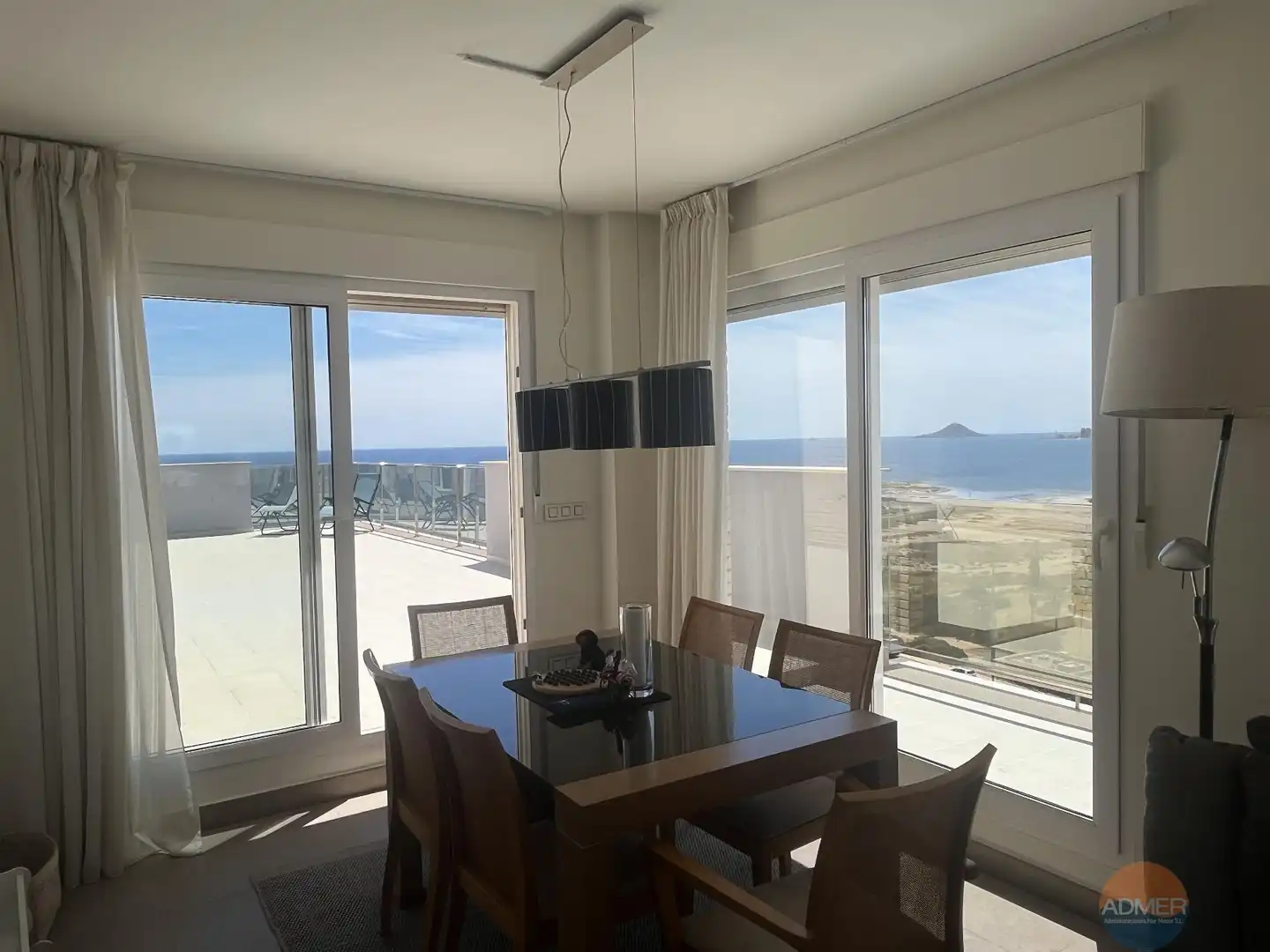 Esszimmer von Wohnung zum Verkauf in La Manga del Mar Menor mit Klimaanlage, Heizung und Terrasse