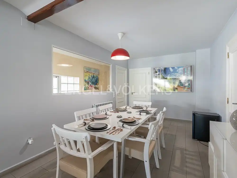 Dining room of Houses for rent in Bétera  with Air Conditioner, Heating and Private garden