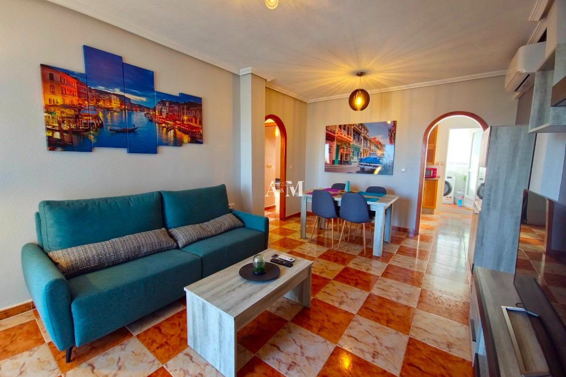 Living room of Flat to rent in Orihuela  with Air Conditioner, Heating and Terrace