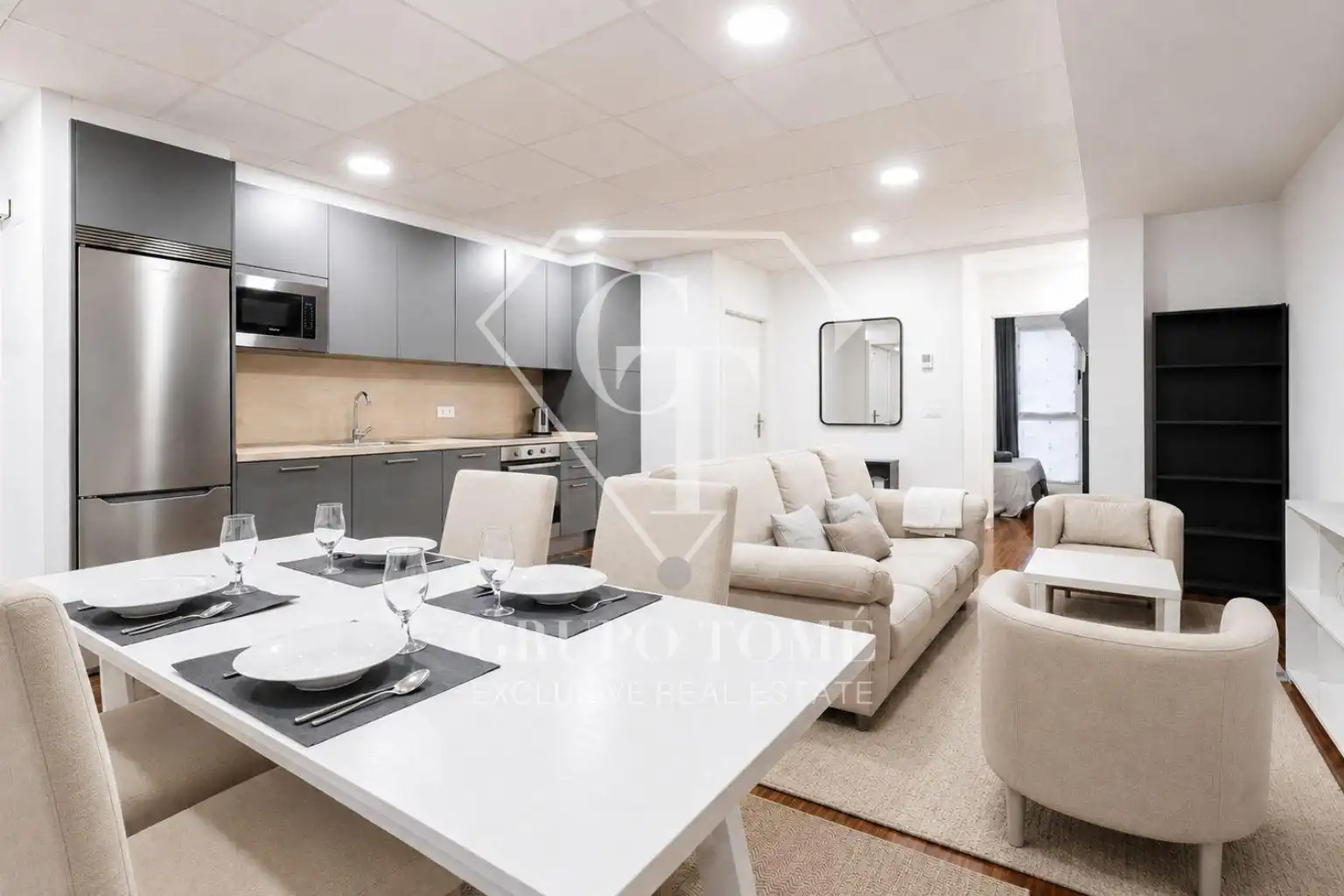 Wohnzimmer von Wohnung zum Verkauf in Intxaurrondo