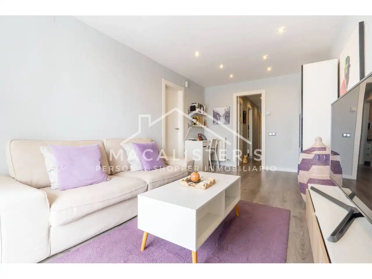 Living room of Flat for sale in Premià de Mar  with Air Conditioner, Heating and Parquet flooring