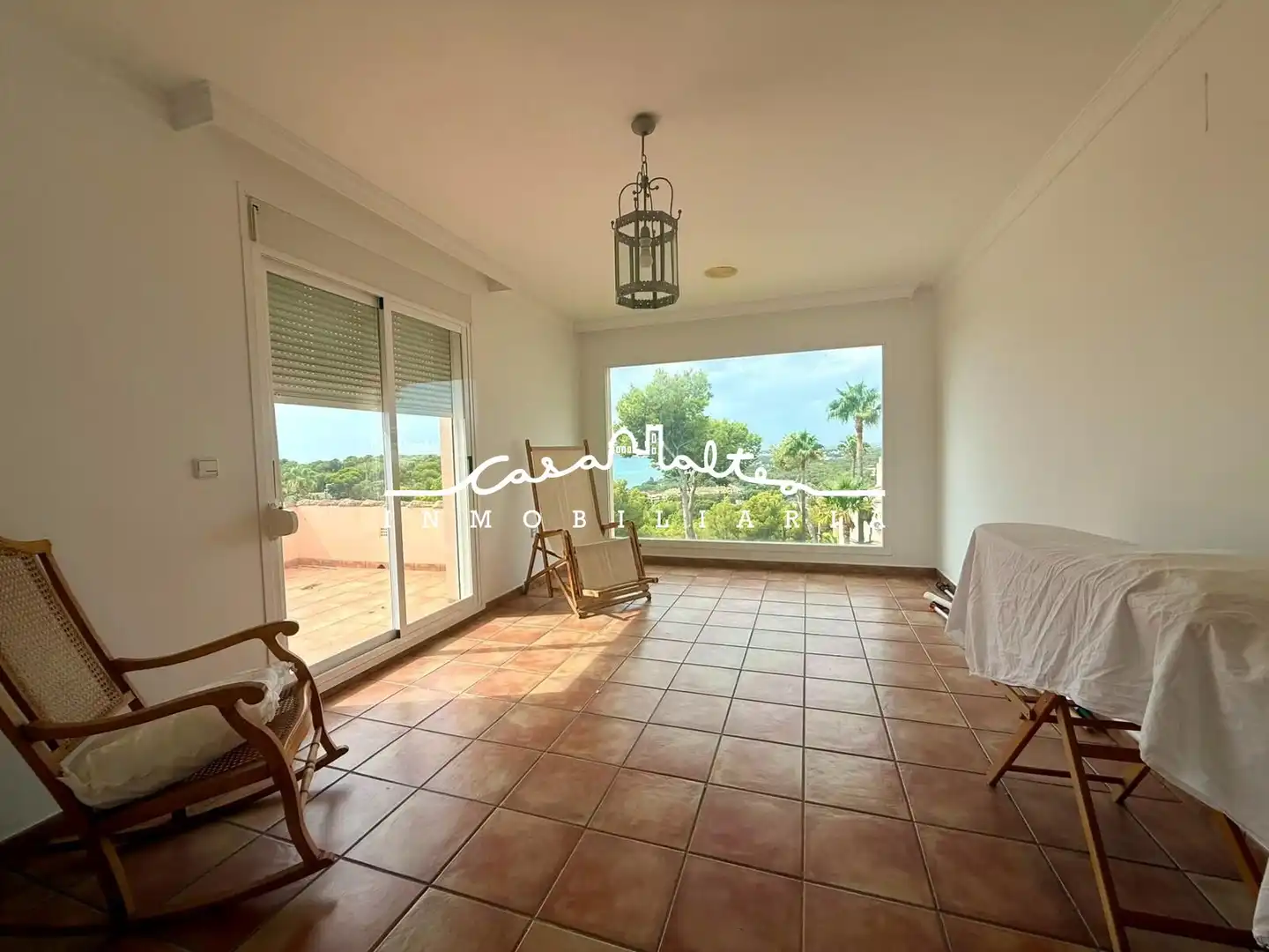 Sala de estar de Casa o chalet de alquiler en Altea con Calefacción, Jardín privado y Terraza