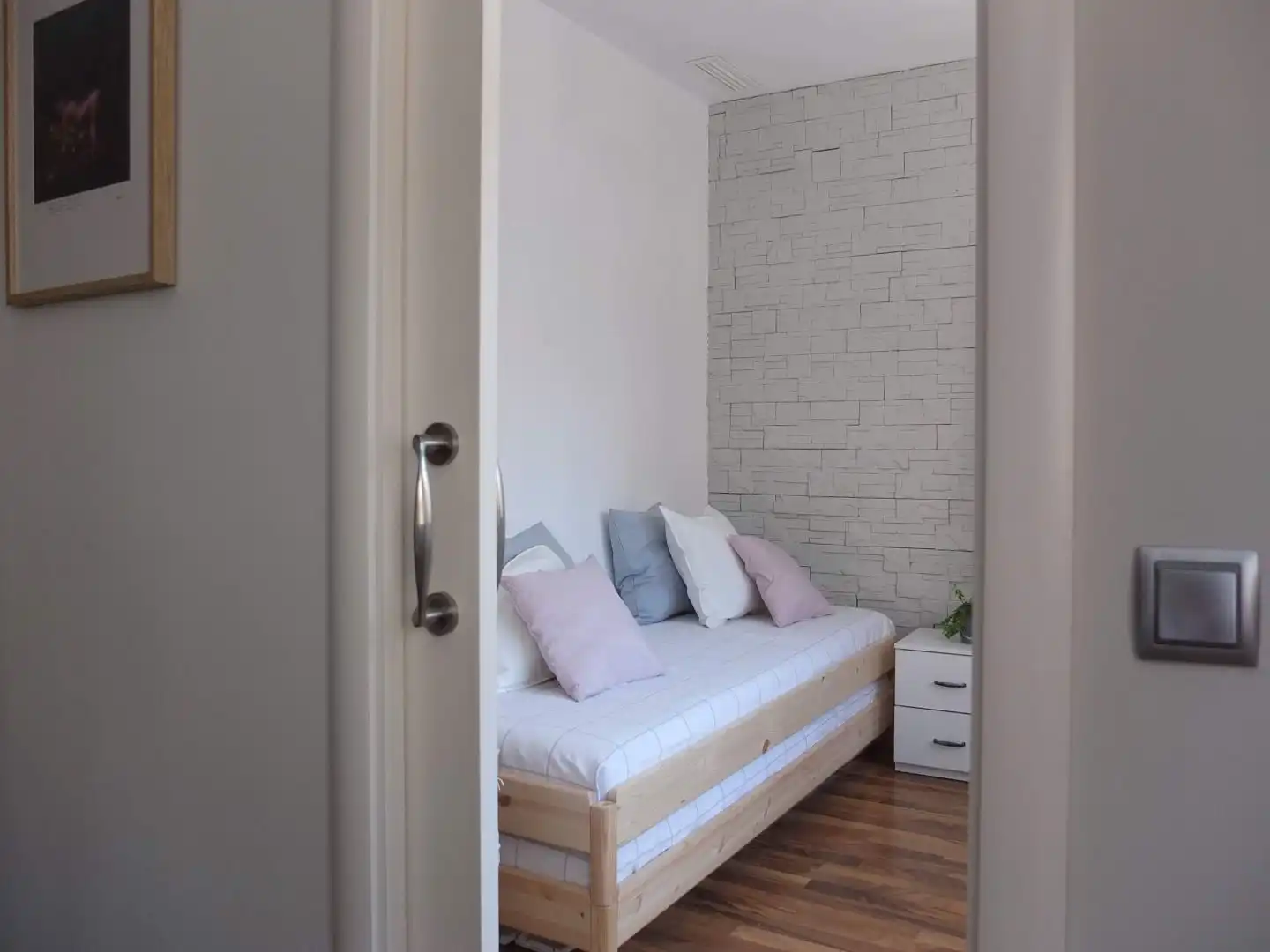 Schlafzimmer von Wohnung zur Miete in Benicarló mit Klimaanlage, Heizung und Parkett