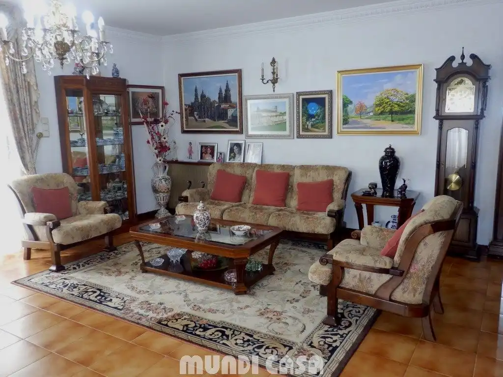 Living room of Country homes for sale in Padrón  with Heating, Terrace and Furnished