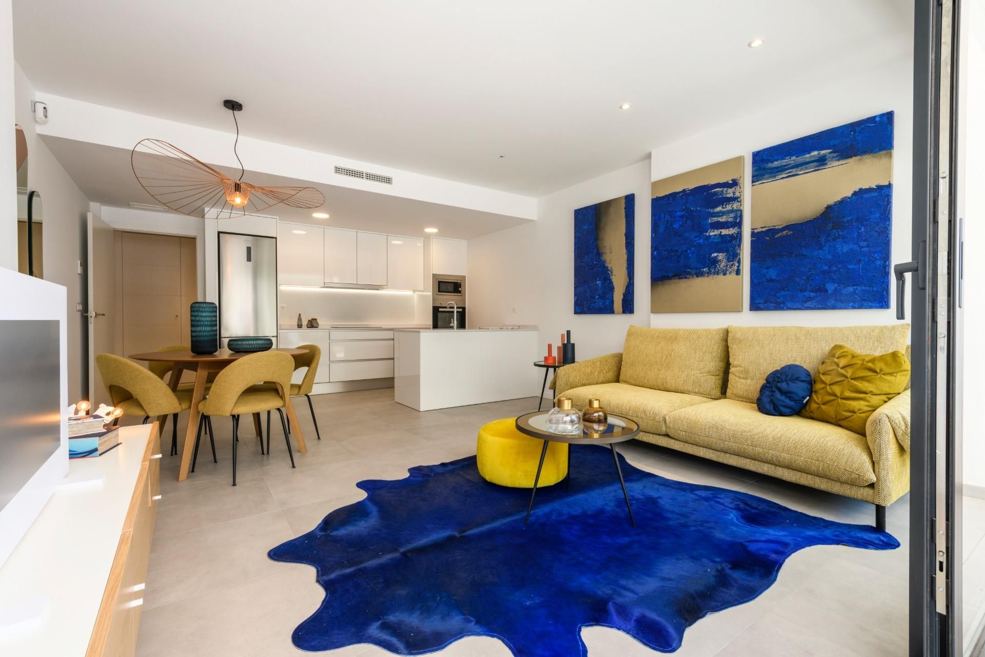 Sala d'estar de Apartament en venda en Orihuela amb Aire condicionat, Jardí privat i Terrassa