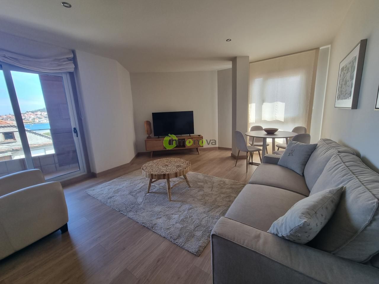 Living room of Flat for sale in Cangas   with Heating, Terrace and Storage room