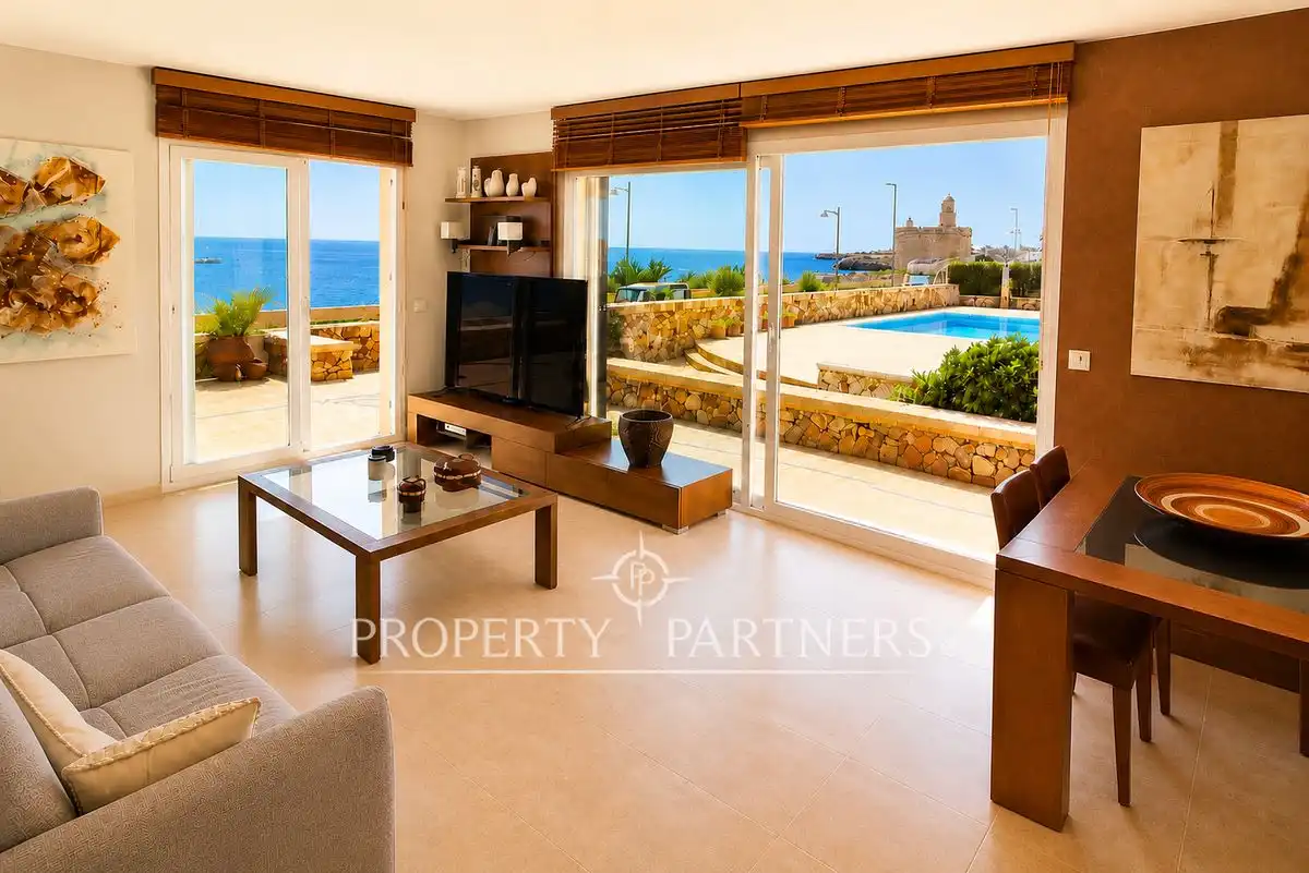 Sala d'estar de Apartament en venda en Ciutadella de Menorca amb Aire condicionat, Calefacció i Jardí privat
