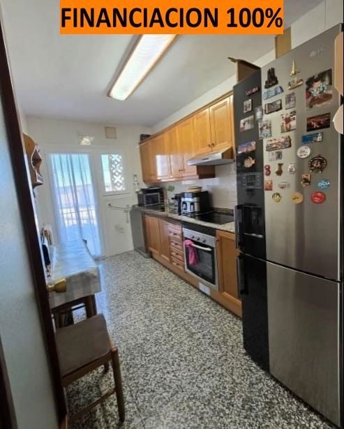 Kitchen of Flat for sale in Caspe  with Air Conditioner, Heating and Terrace