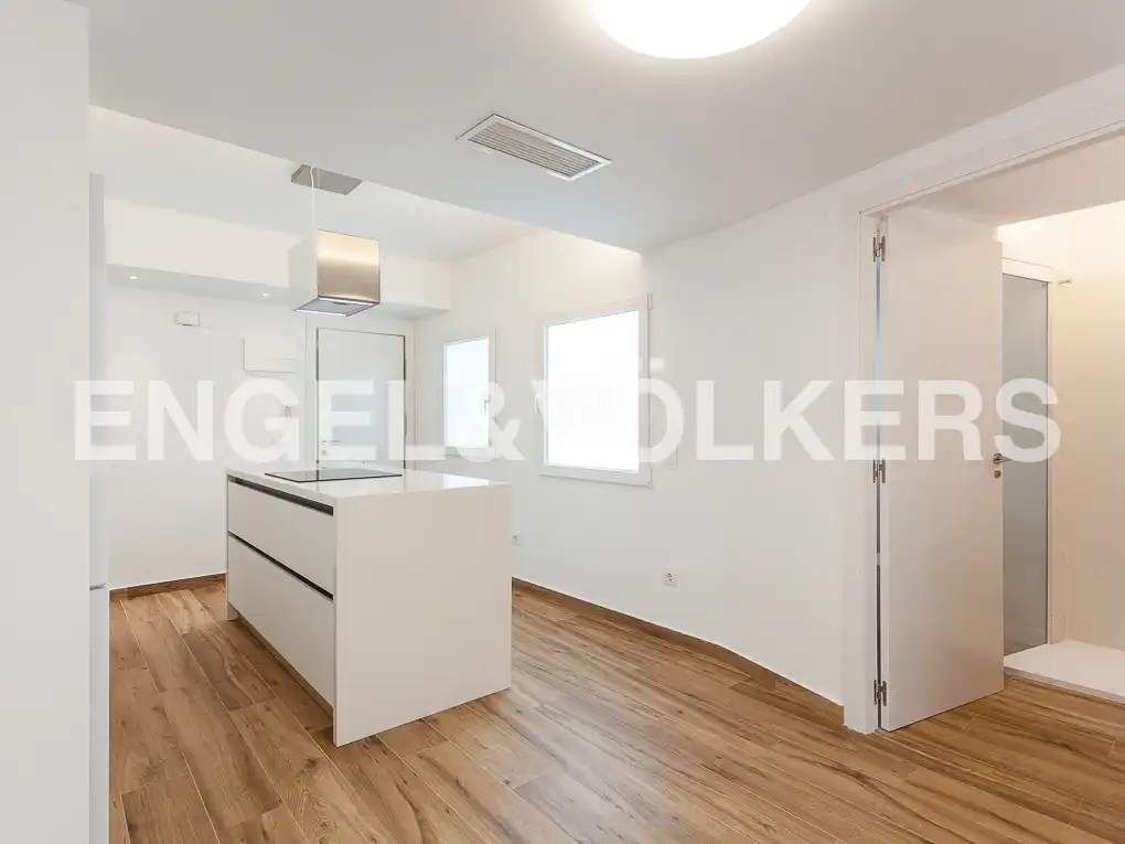 Cocina de Piso de alquiler en Valencia con Aire acondicionado y Calefacción