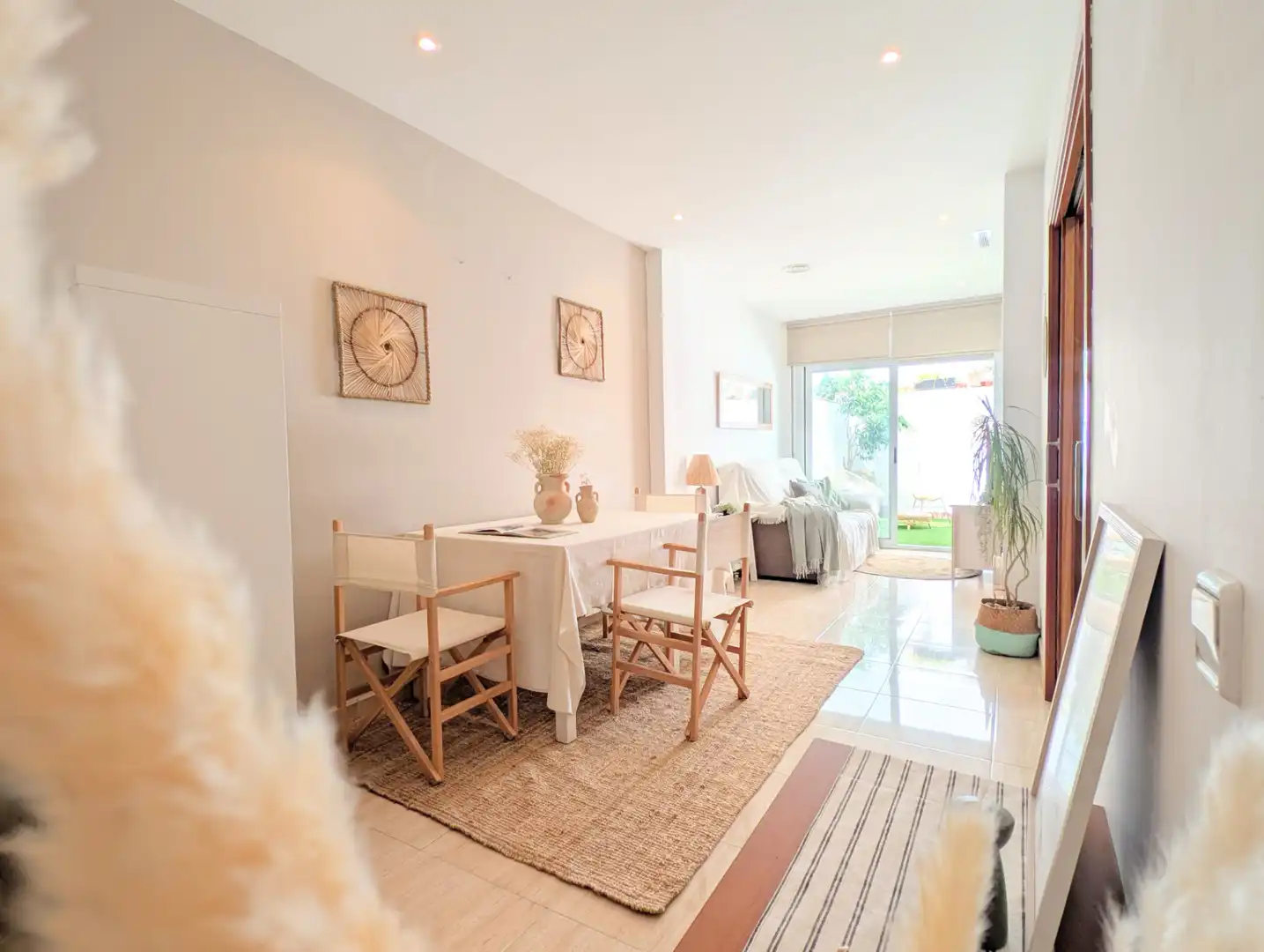 Wohnzimmer von Erdgeschoss zum Verkauf in Mataró mit Klimaanlage, Heizung und Terrasse