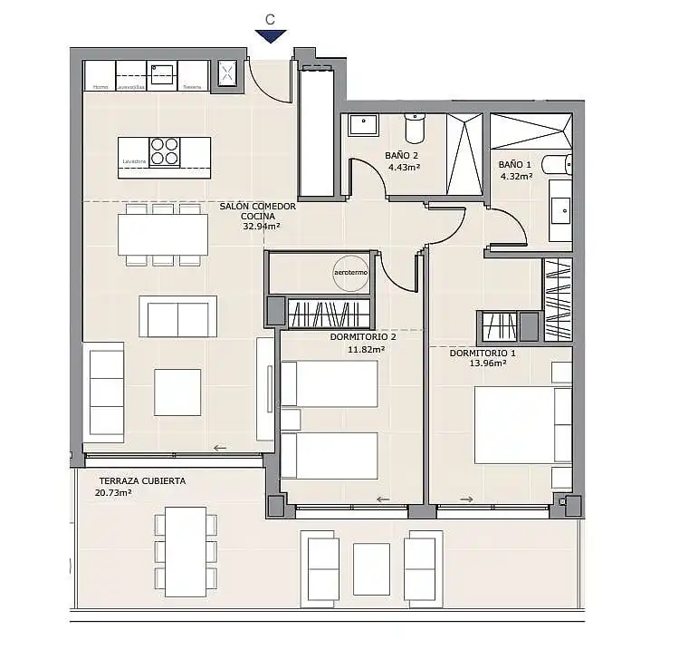 Apartment mit Aufzug zum Verkauf in Las Gaviotas  - Carvajal, imagen 22