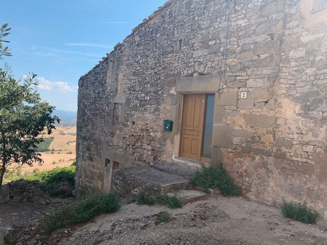 Exterior view of Single-family semi-detached for sale in Sant Guim de la Plana  with Private garden, Storage room and TV