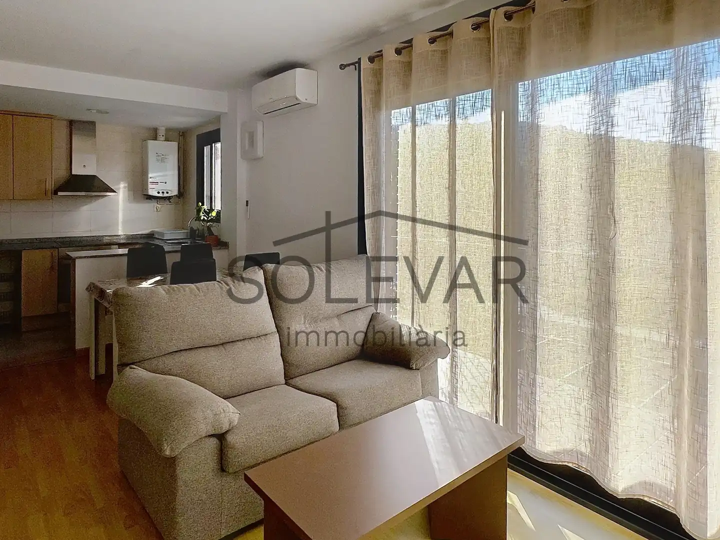 Wohnzimmer von Wohnung zum Verkauf in La Pobla de Segur mit Klimaanlage, Heizung und Parkett