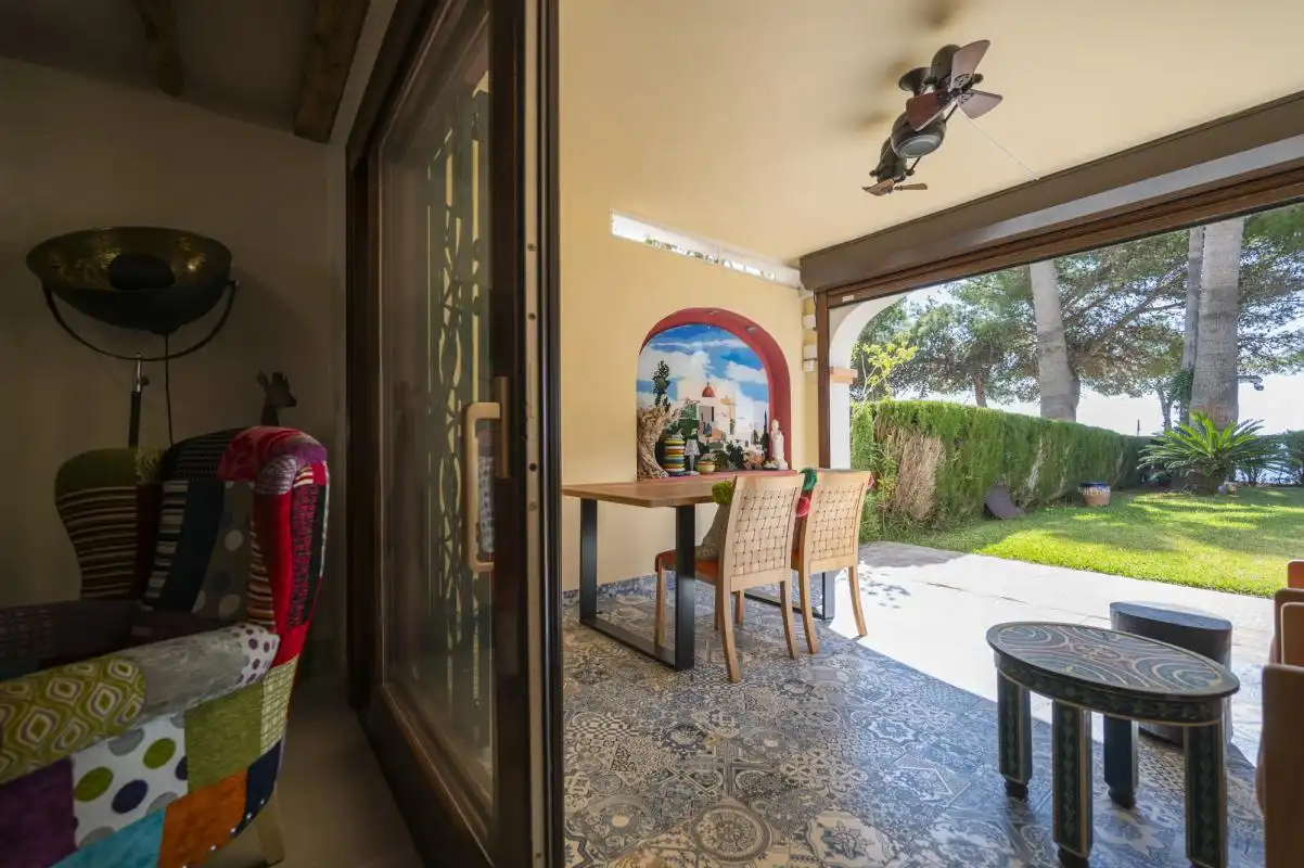 Terrace of Ground floor for sale in Santa Eulària des Riu  with Air Conditioner, Heating and Private garden