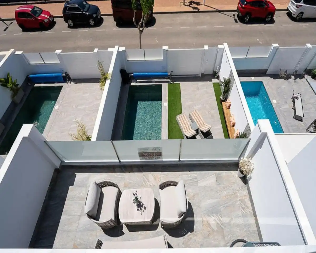 Piscina de Casa o chalet en venta en San Pedro del Pinatar con Aire acondicionado, Jardín privado y Terraza