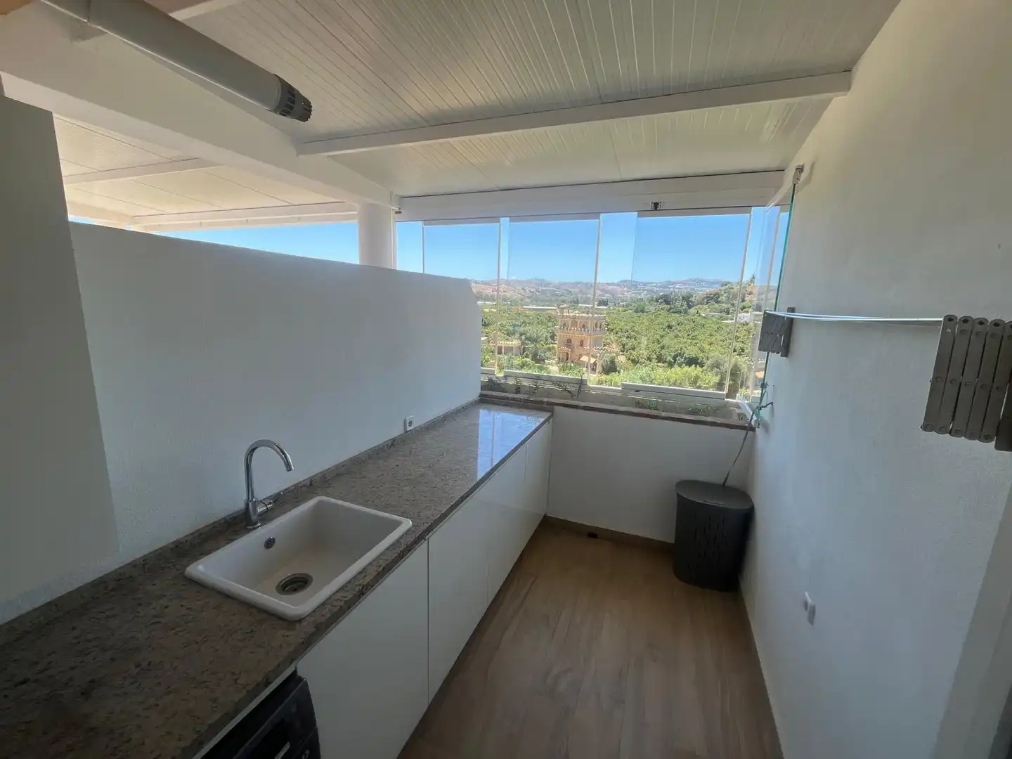 Cuina de Àtic de lloguer amb opció a compra en Mijas amb Aire condicionat, Terrassa i Moblat