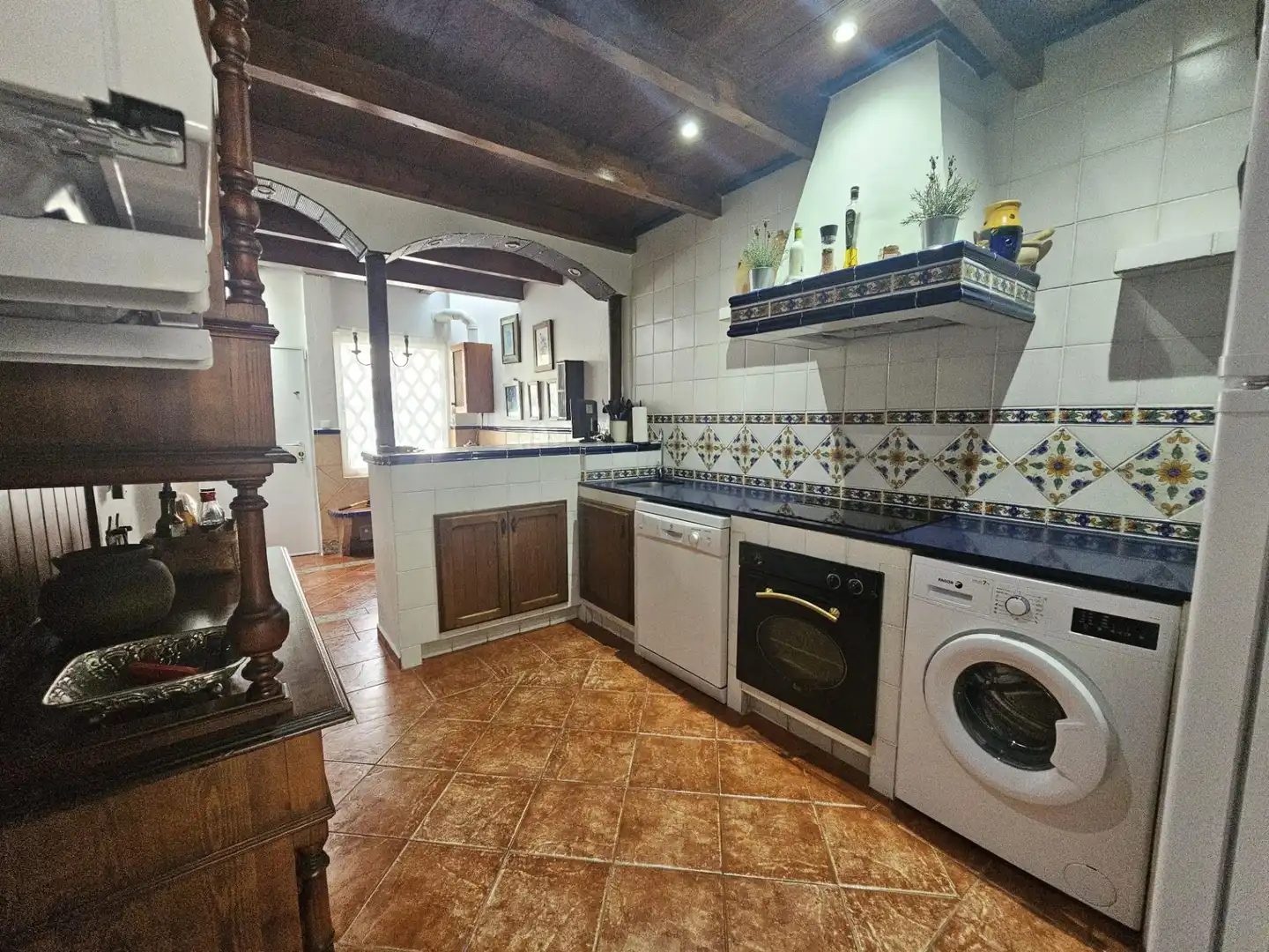 Cuina de Casa adosada de lloguer en Los Barrios amb Terrassa i Moblat