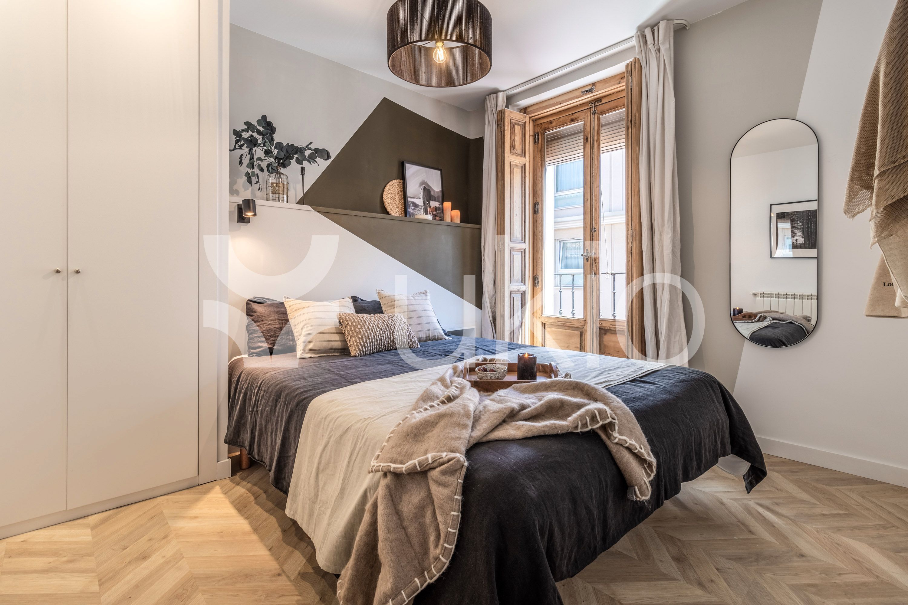 Habitación de Apartamento de alquiler en  Madrid Capital con Aire acondicionado, Calefacción y Amueblado