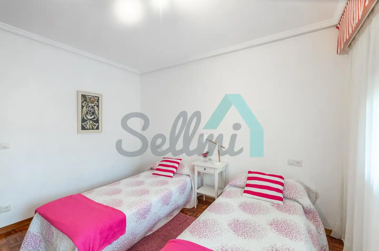 Schlafzimmer von Wohnung zur Miete in Castrillón mit Heizung, Parkett und Terrasse