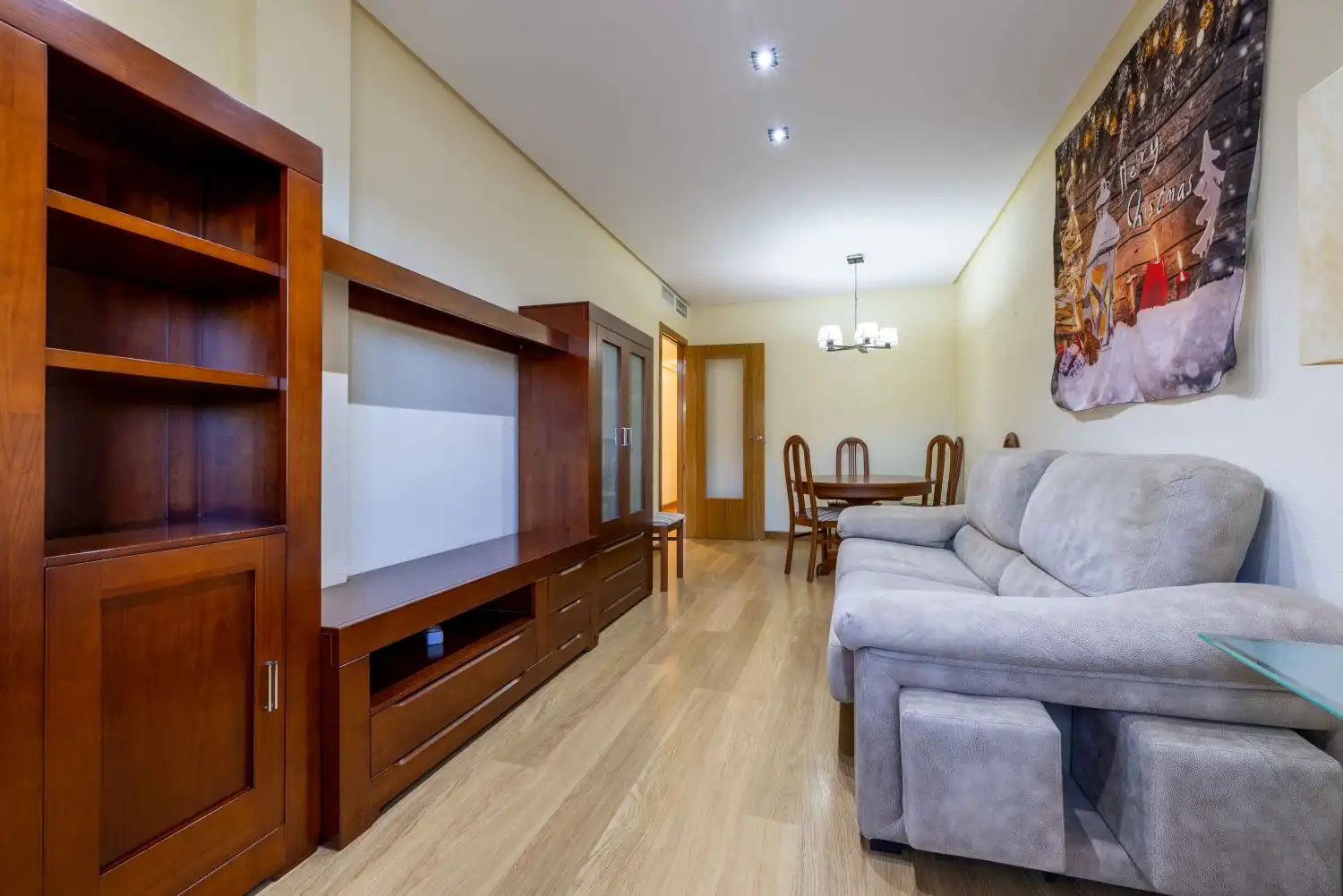 Living room of Flat for sale in Murcia  with Air Conditioner, Heating and Parquet flooring