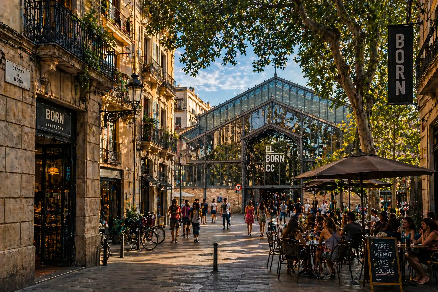 Vista exterior de Local en traspaso en Barcelona con Aire acondicionado, Amueblado y Alarma
