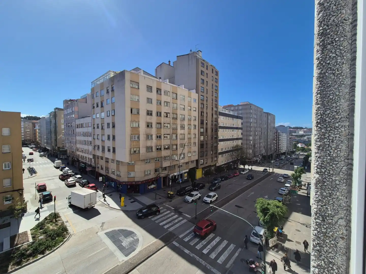 Vista exterior de Piso de alquiler en A Coruña Capital  con Calefacción y Amueblado