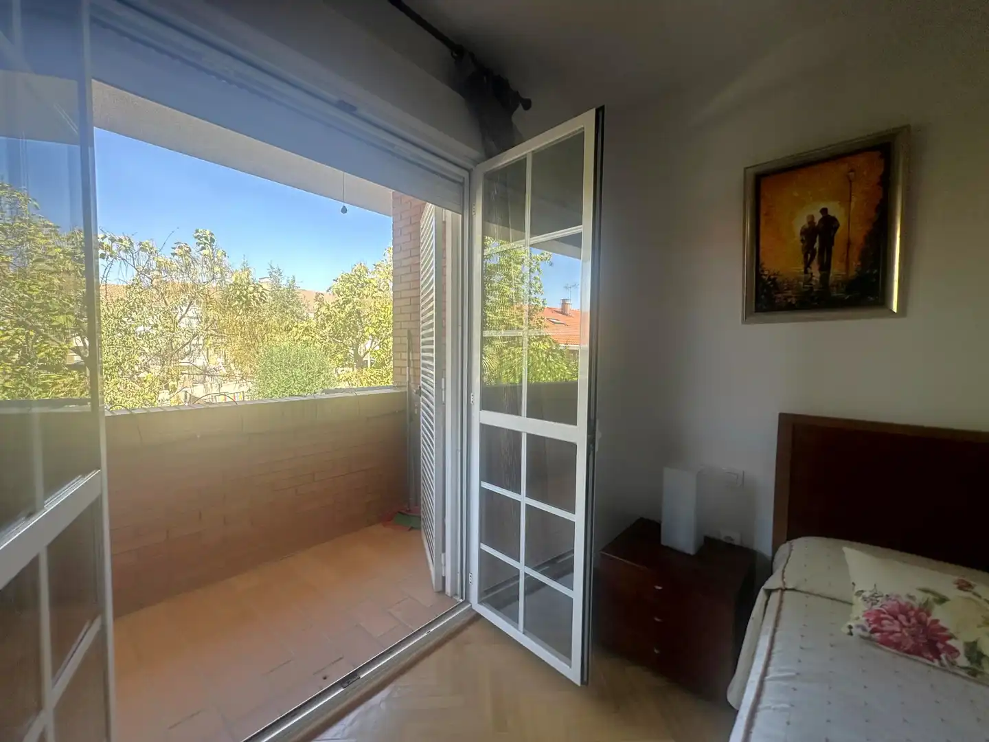 Terrasse von Einfamilien-Reihenhaus zum Verkauf in Algete mit Klimaanlage, Heizung und Privatgarten