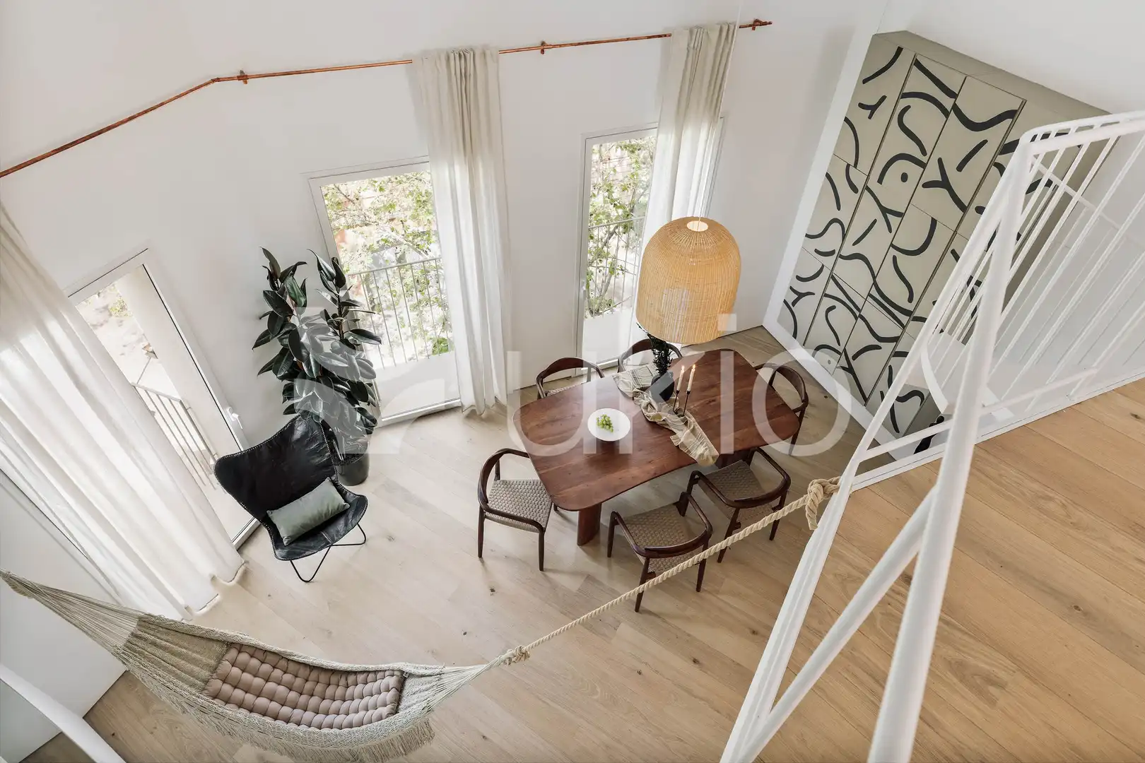 Dining room of Apartments for rent in Barcelona  with Air Conditioner, Heating and Terrace
