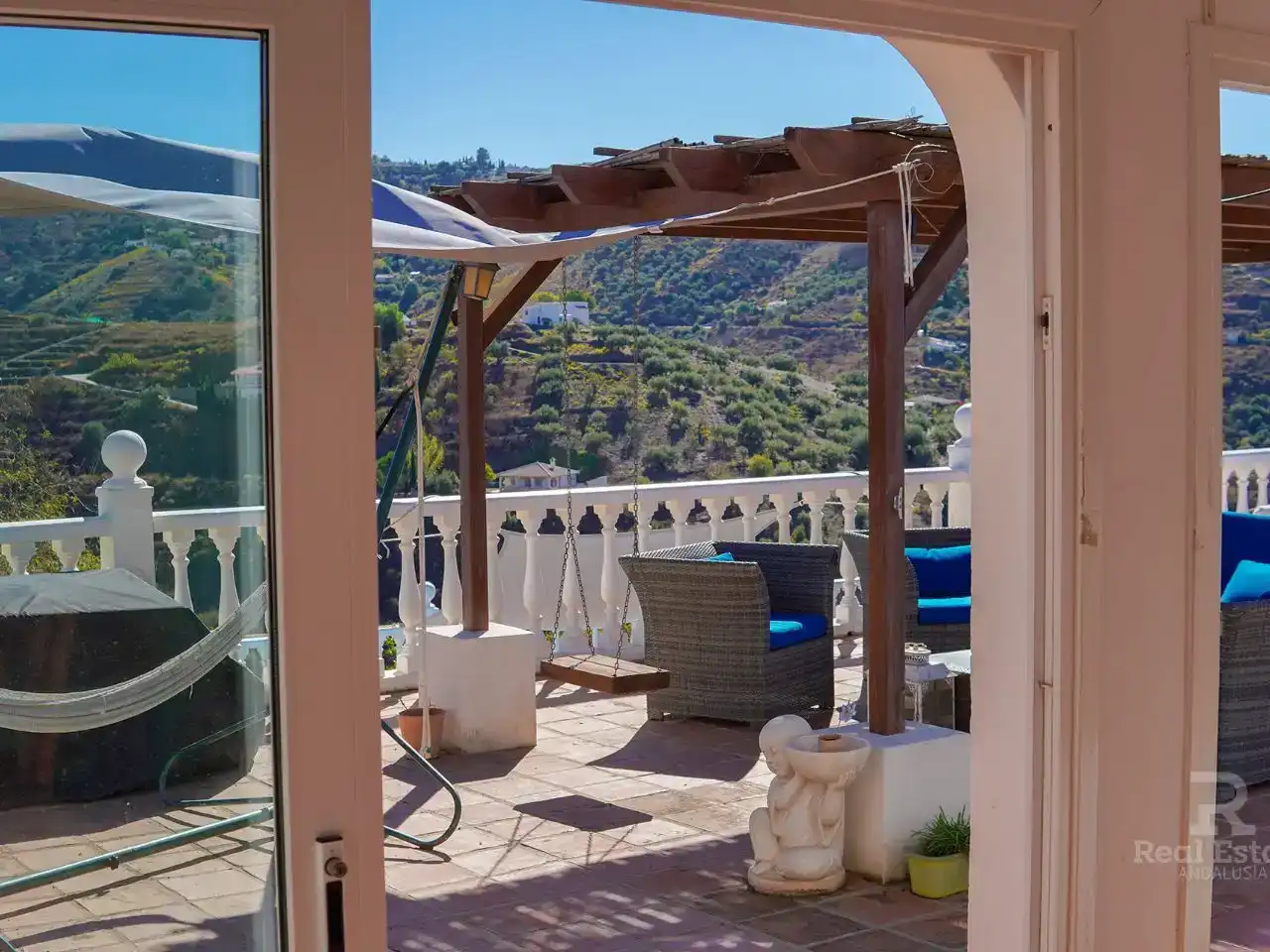 Terraza de Casa o chalet en venta en Cómpeta con Aire acondicionado, Jardín privado y Trastero