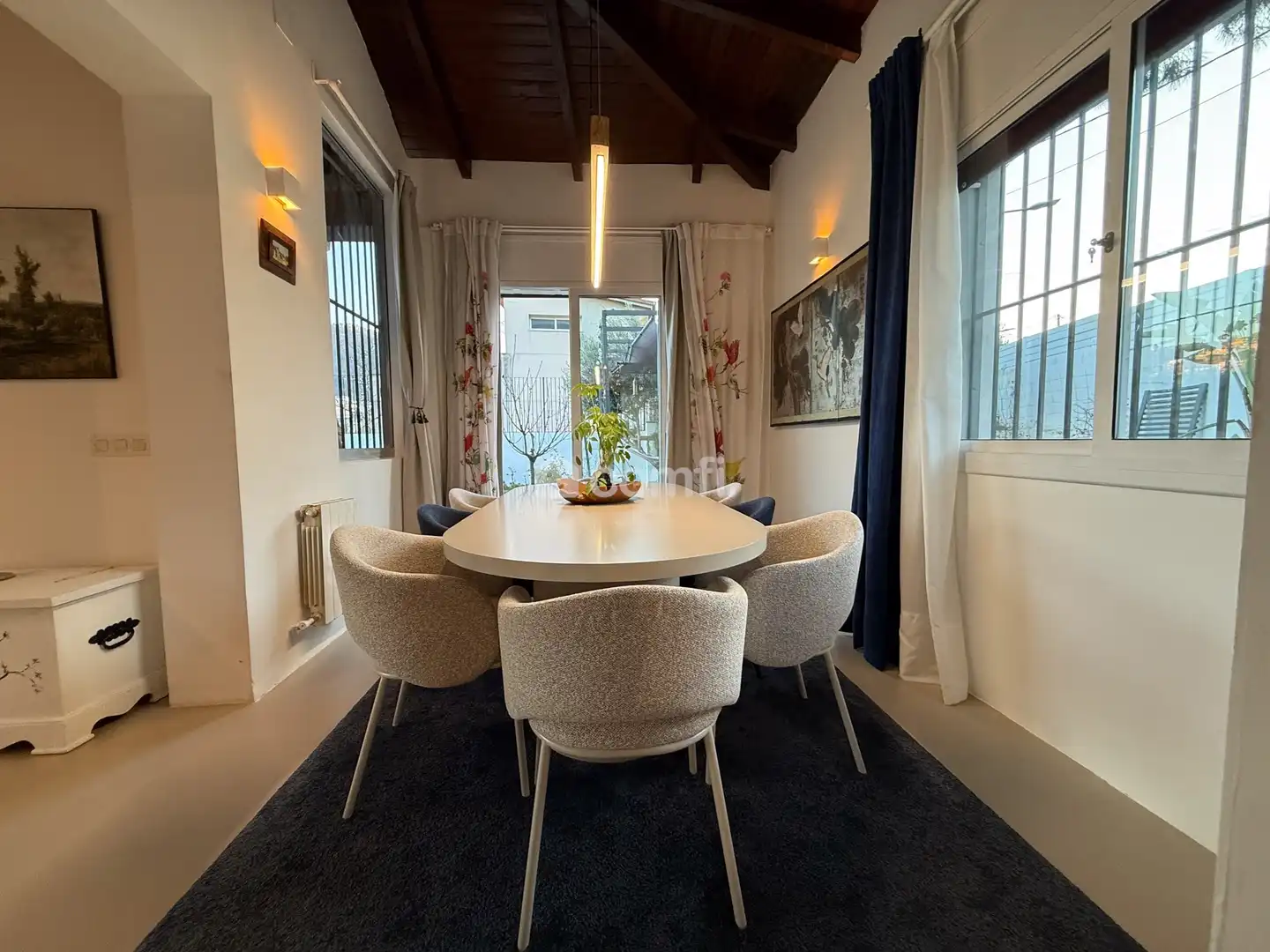 Comedor de Casa adosada de alquiler en Sant Vicenç Dels Horts con Aire acondicionado, Calefacción y Terraza