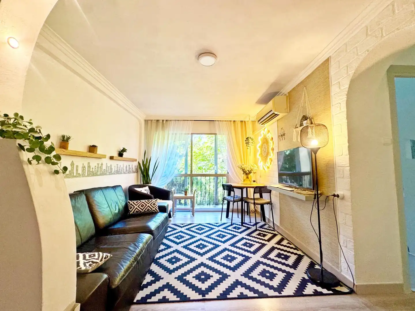 Sala de estar de Piso en venta en Málaga con Aire acondicionado, Terraza y Amueblado