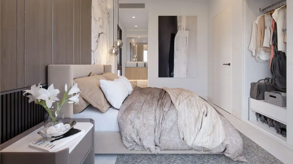 Dormitori de Apartament en venda en Málaga amb Aire condicionat i Terrassa