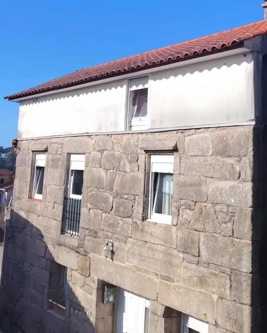 Vista exterior de Casa adosada en venta en Baiona con Calefacción