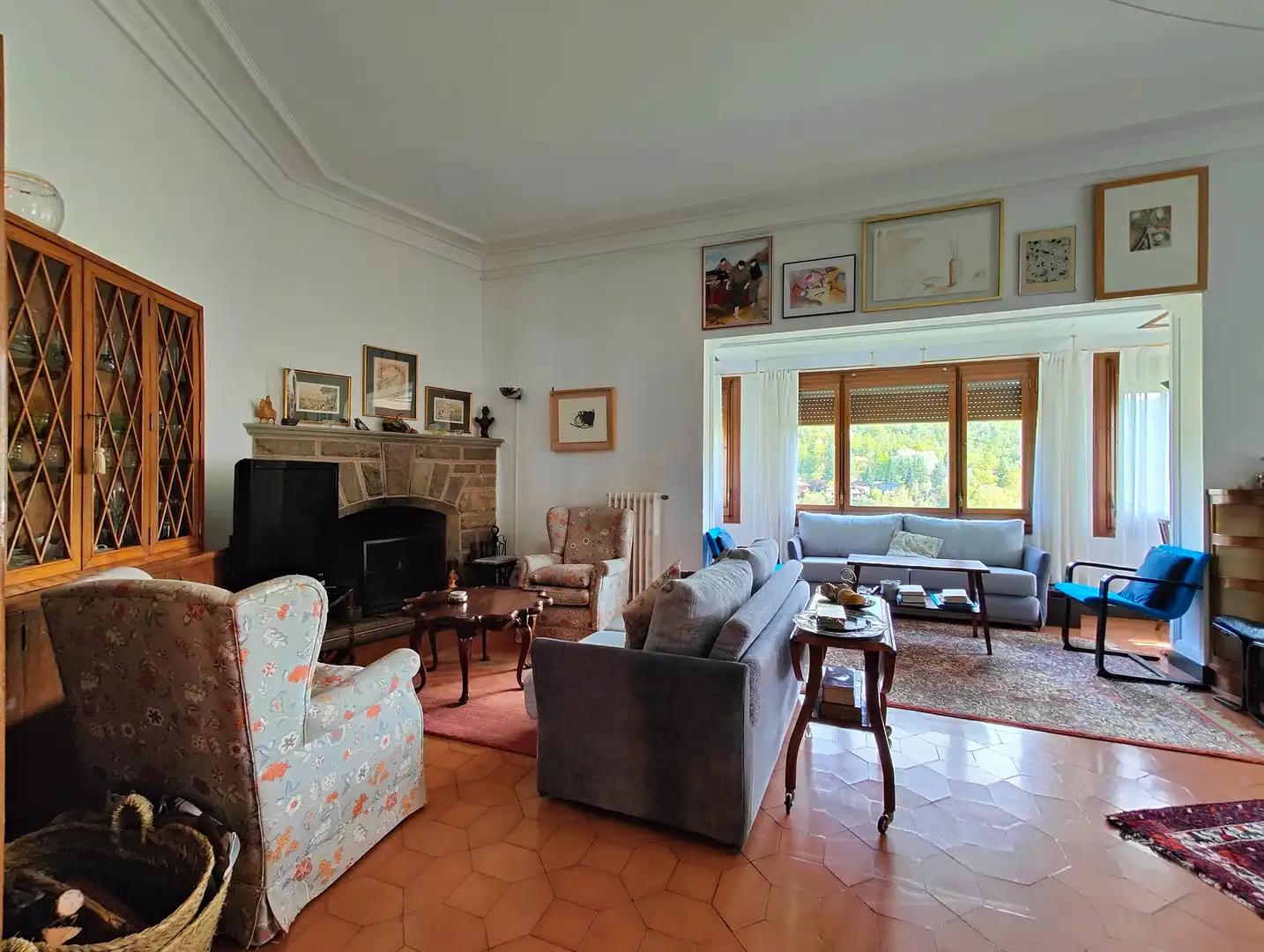 Sala d'estar de Casa o xalet en venda en Sant Joan de les Abadesses amb Calefacció, Jardí privat i Terrassa