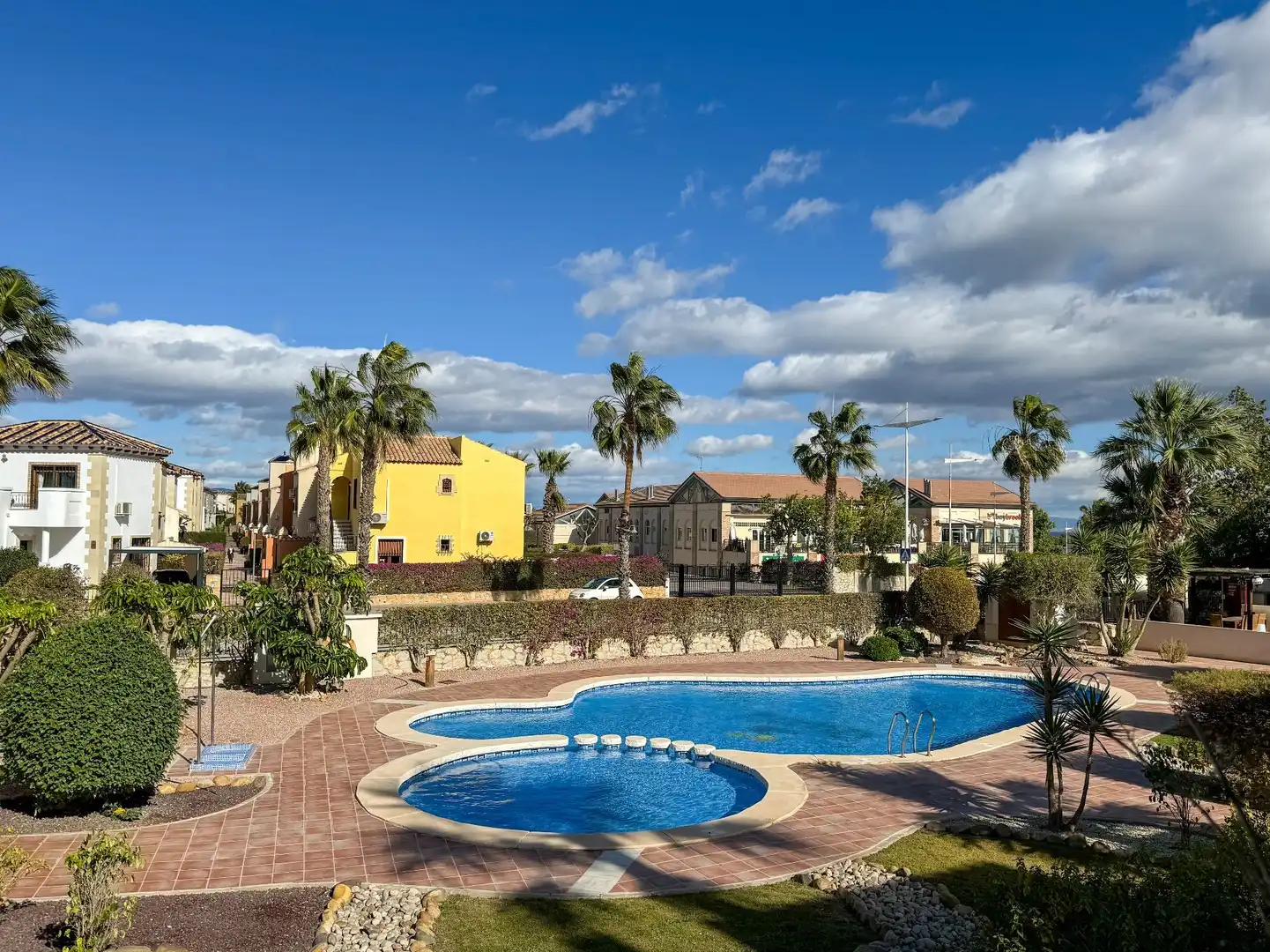 Swimming pool of Detached homes for rent in Algorfa  with Air Conditioner, Heating and Private garden