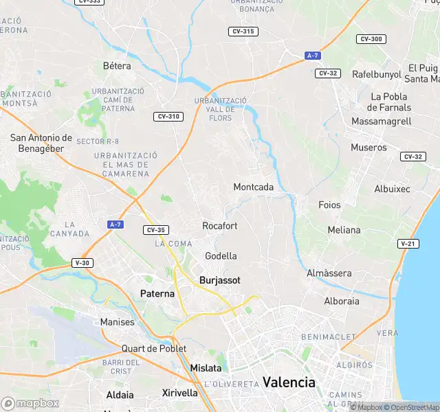 Vista exterior de Piso en venta en Moncada