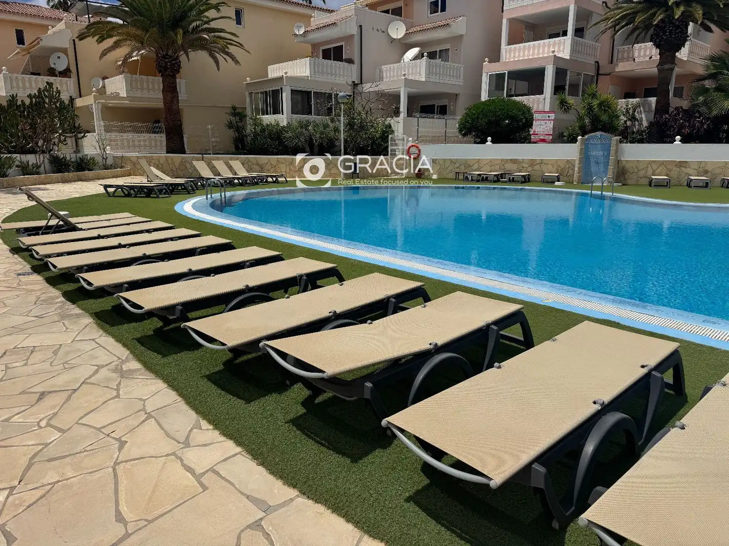 Piscina de Piso de alquiler en Arona con Terraza, Piscina y Amueblado