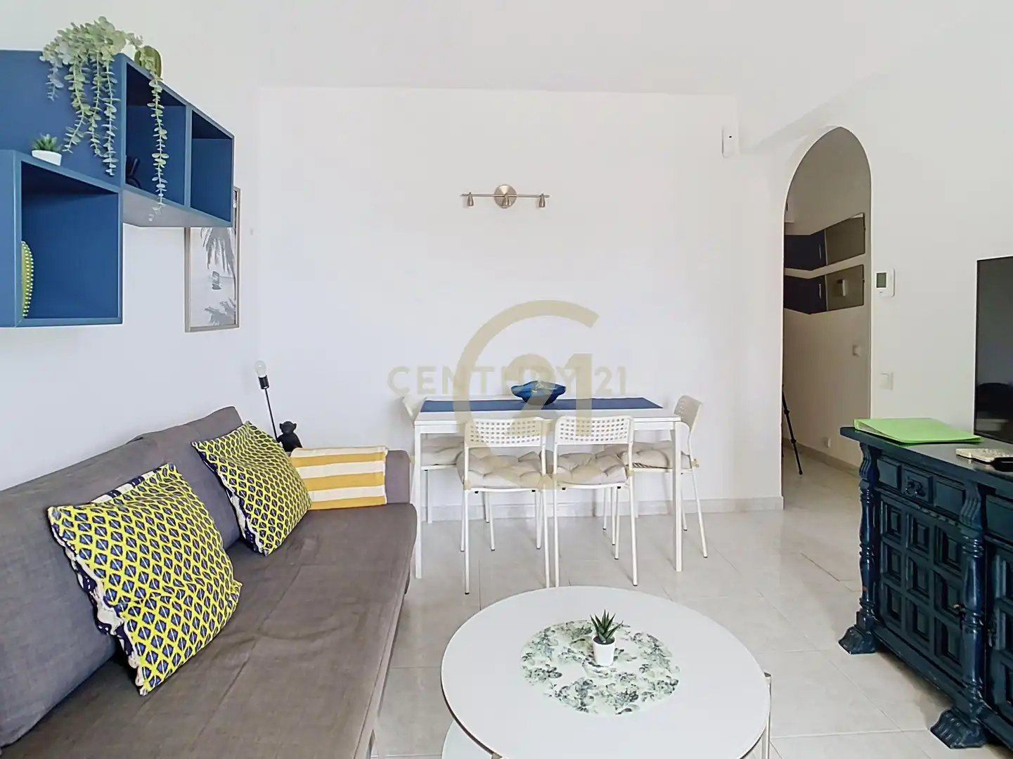 Sala d'estar de Apartament en venda en Benalmádena amb Aire condicionat