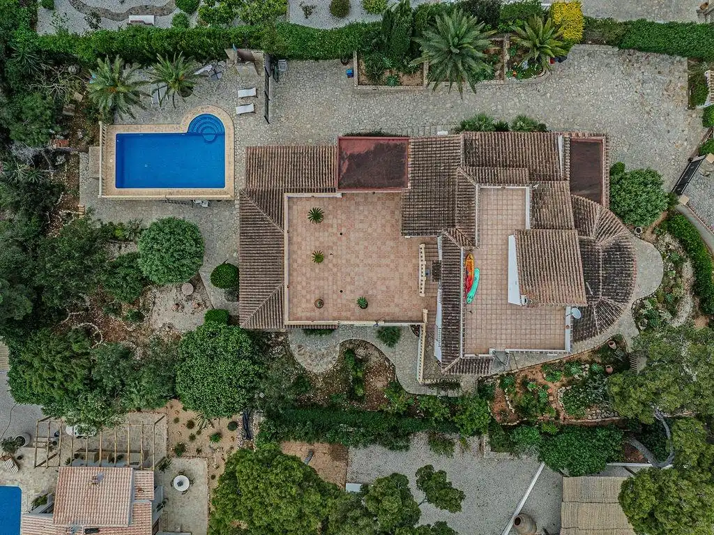 Exterior view of Houses for sale in Jávea / Xàbia  with Air Conditioner, Heating and Private garden