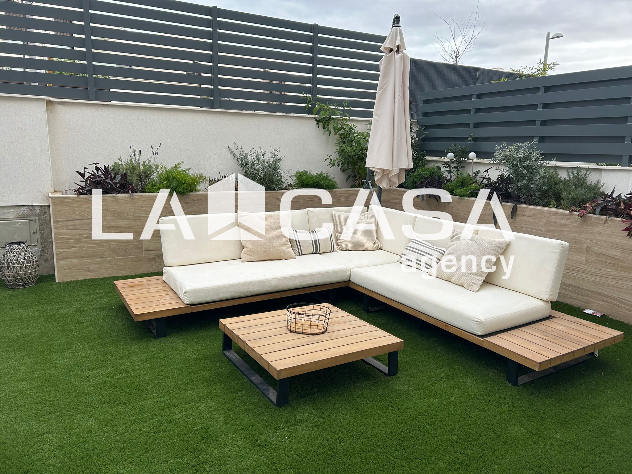 Terrace of Single-family semi-detached for sale in Dos Hermanas  with Heating, Terrace and Swimming Pool