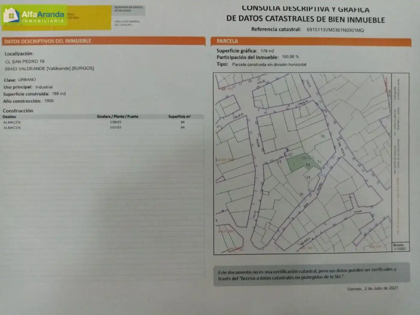 Residencial en venta en Valdeande