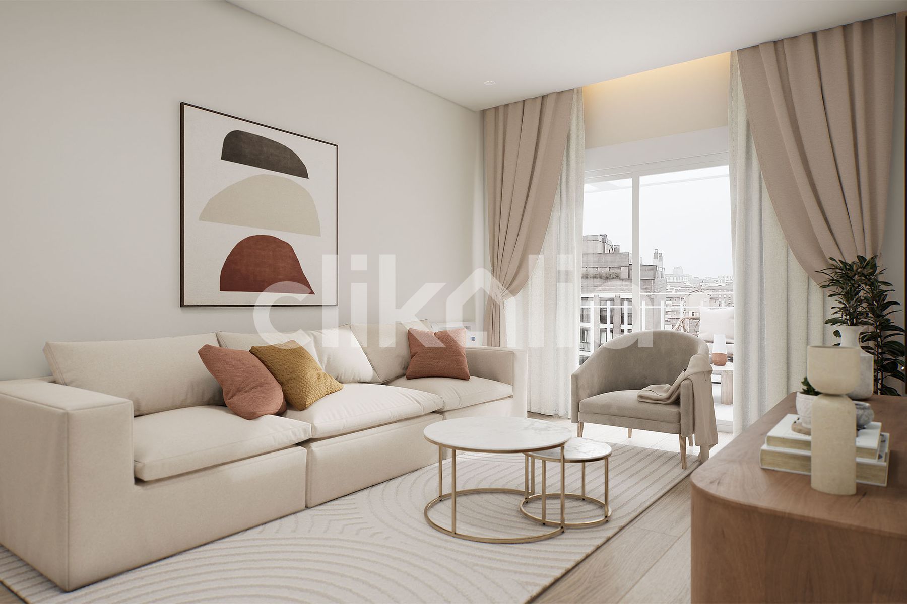 Living room of Attic for sale in  Madrid Capital  with Air Conditioner, Heating and Terrace