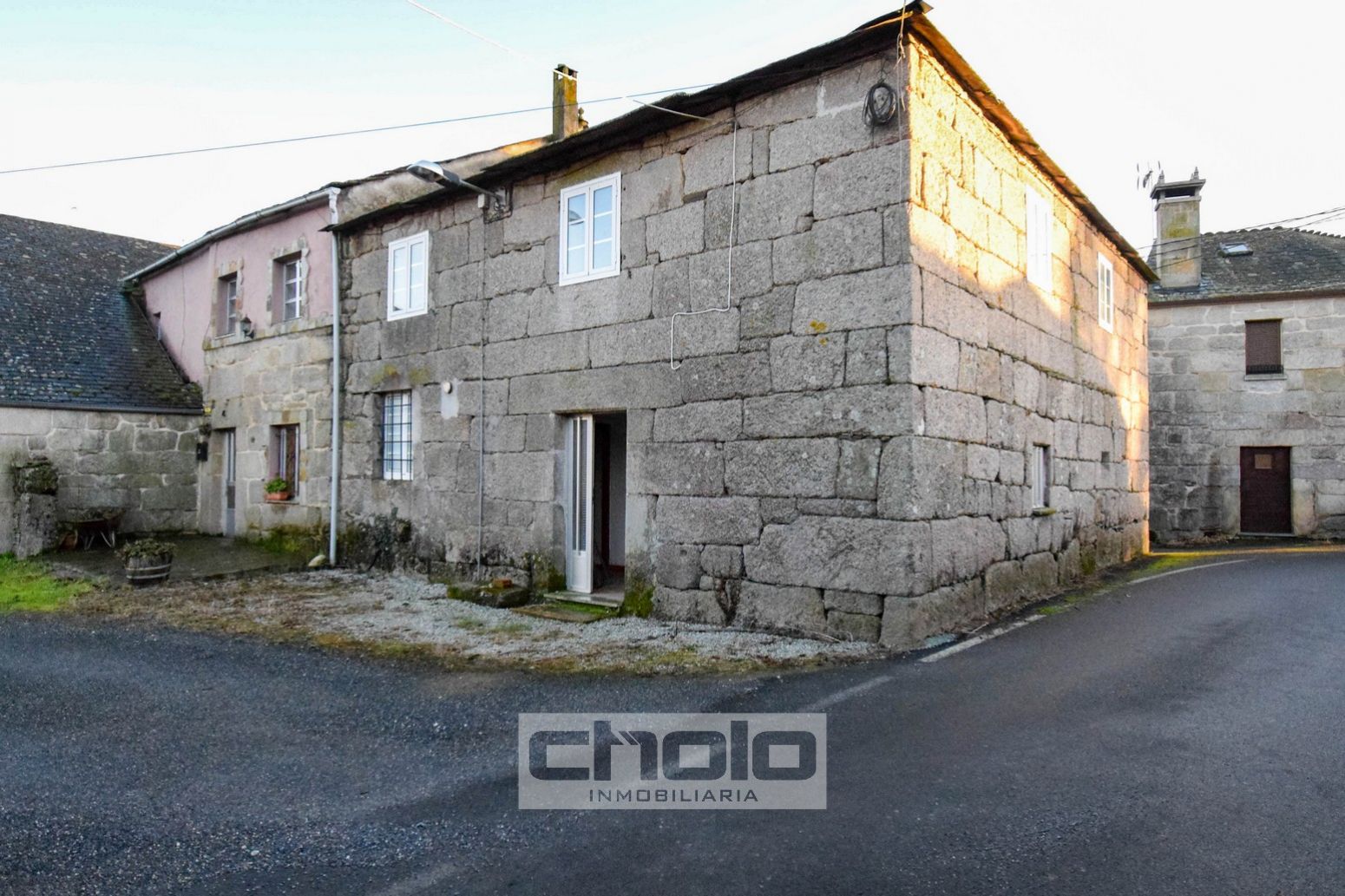 Exterior view of Single-family semi-detached for sale in Lugo Capital  with Storage room