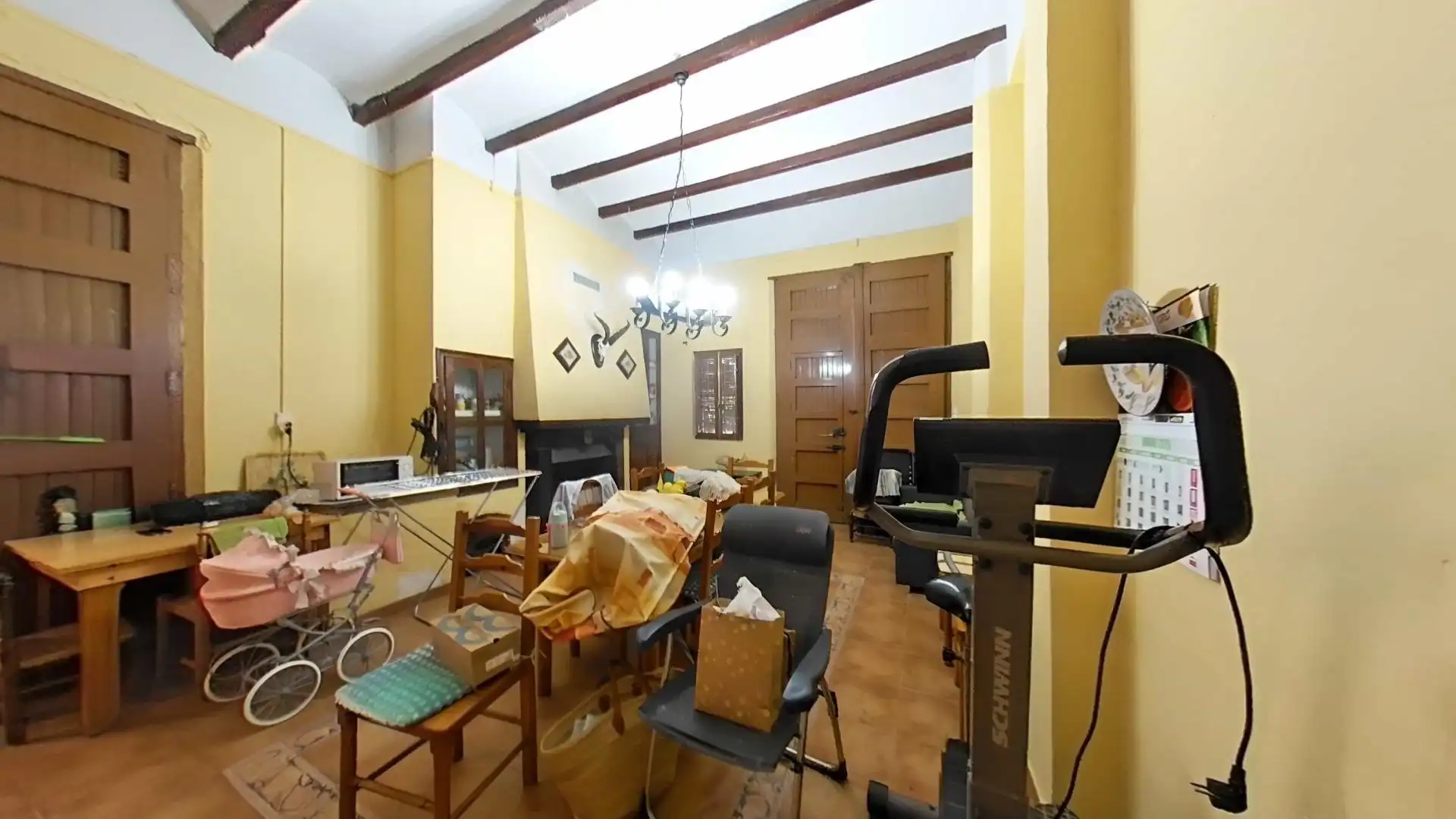 Sala d'estar de Finca rústica en venda en Villanueva de Castellón amb Calefacció, Jardí privat i Terrassa