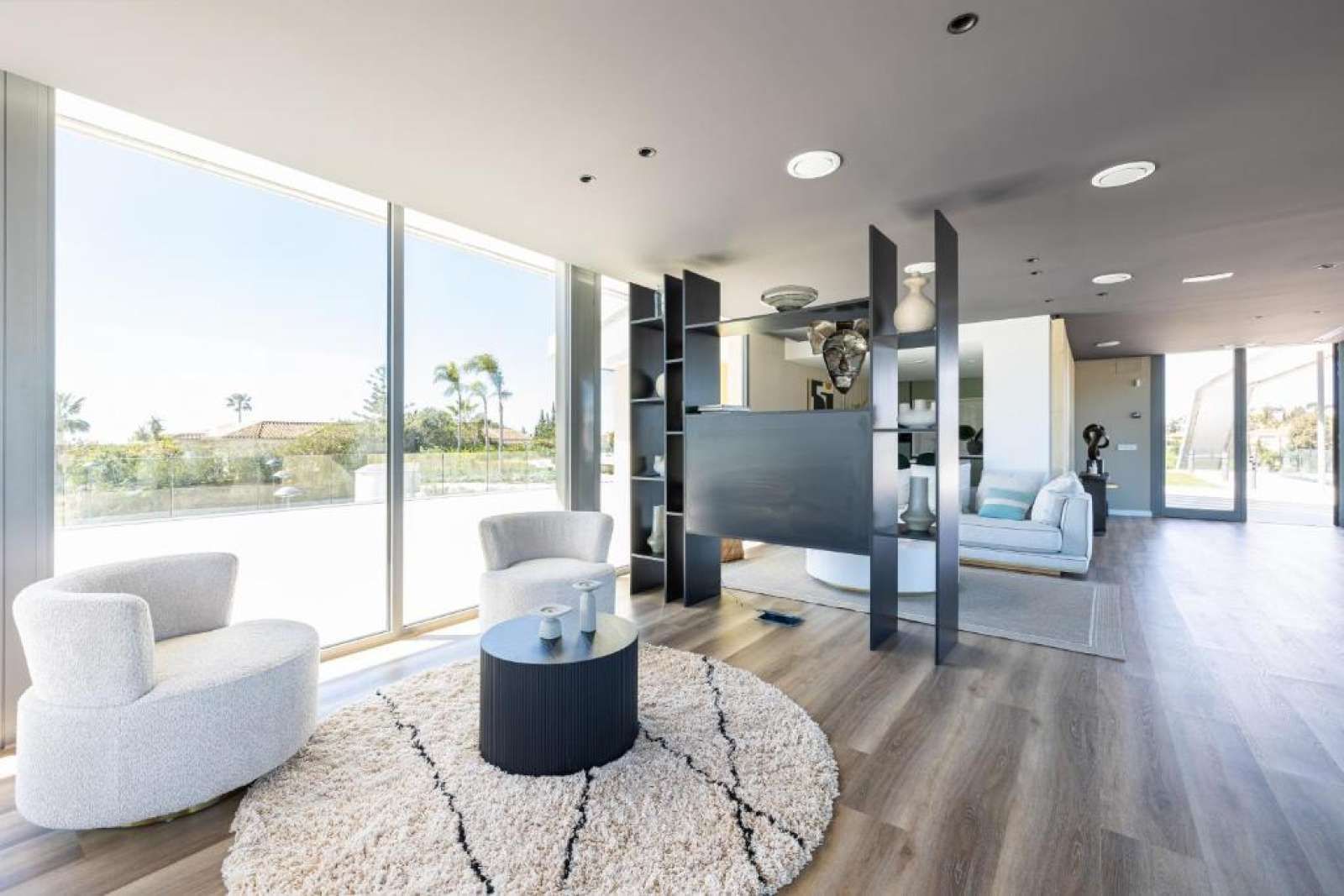 Living room of Apartment for share in Mijas  with Air Conditioner, Terrace and Furnished