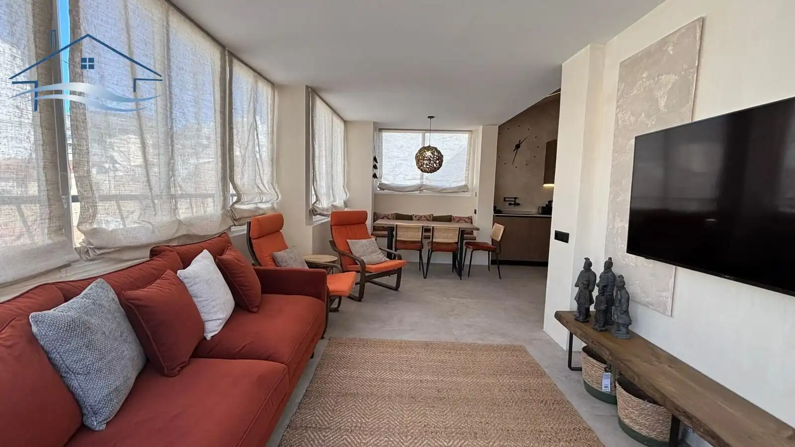 Sala d'estar de Àtic en venda en Alicante / Alacant amb Aire condicionat, Calefacció i Terrassa