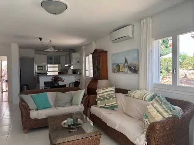 Living room of Houses for sale in Sant Josep de sa Talaia  with Air Conditioner, Heating and Private garden