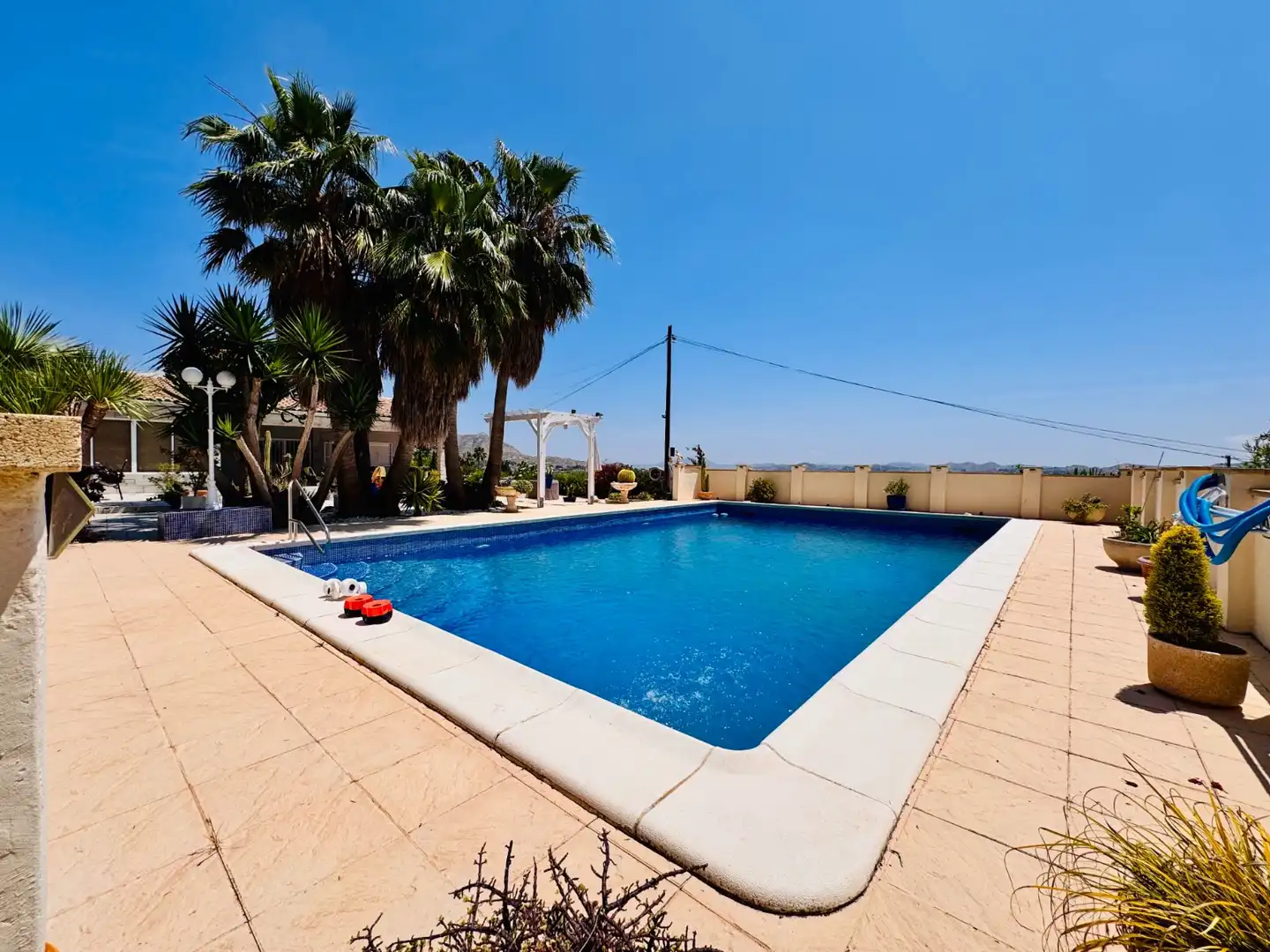 Piscina de Finca rústica en venda en Aspe amb Jardí privat, Terrassa i Piscina